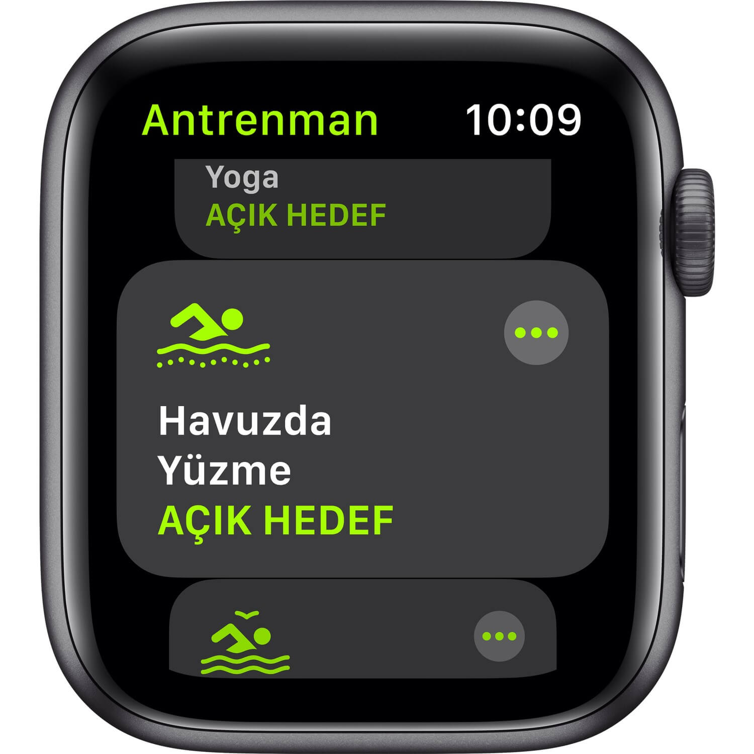 Apple Watch SE 44mm GPS Space Gray Alüminyum Kasa ve Siyah Spor Kordon MYDT2TU/A